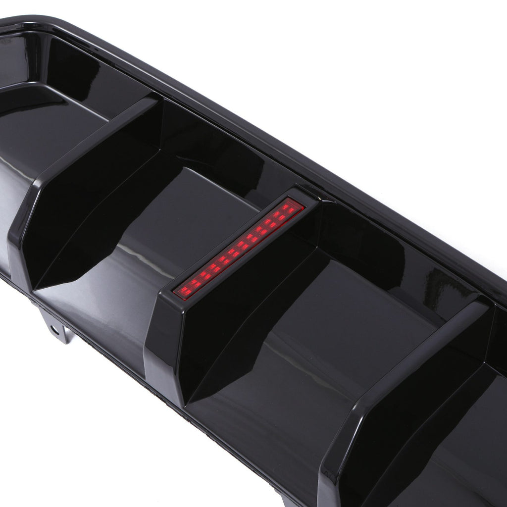 Diffusore Posteriore Quattro Uscite con Luce LED Nero Lucido BMW Serie 3 G20 LCI 2022+ - foto 4