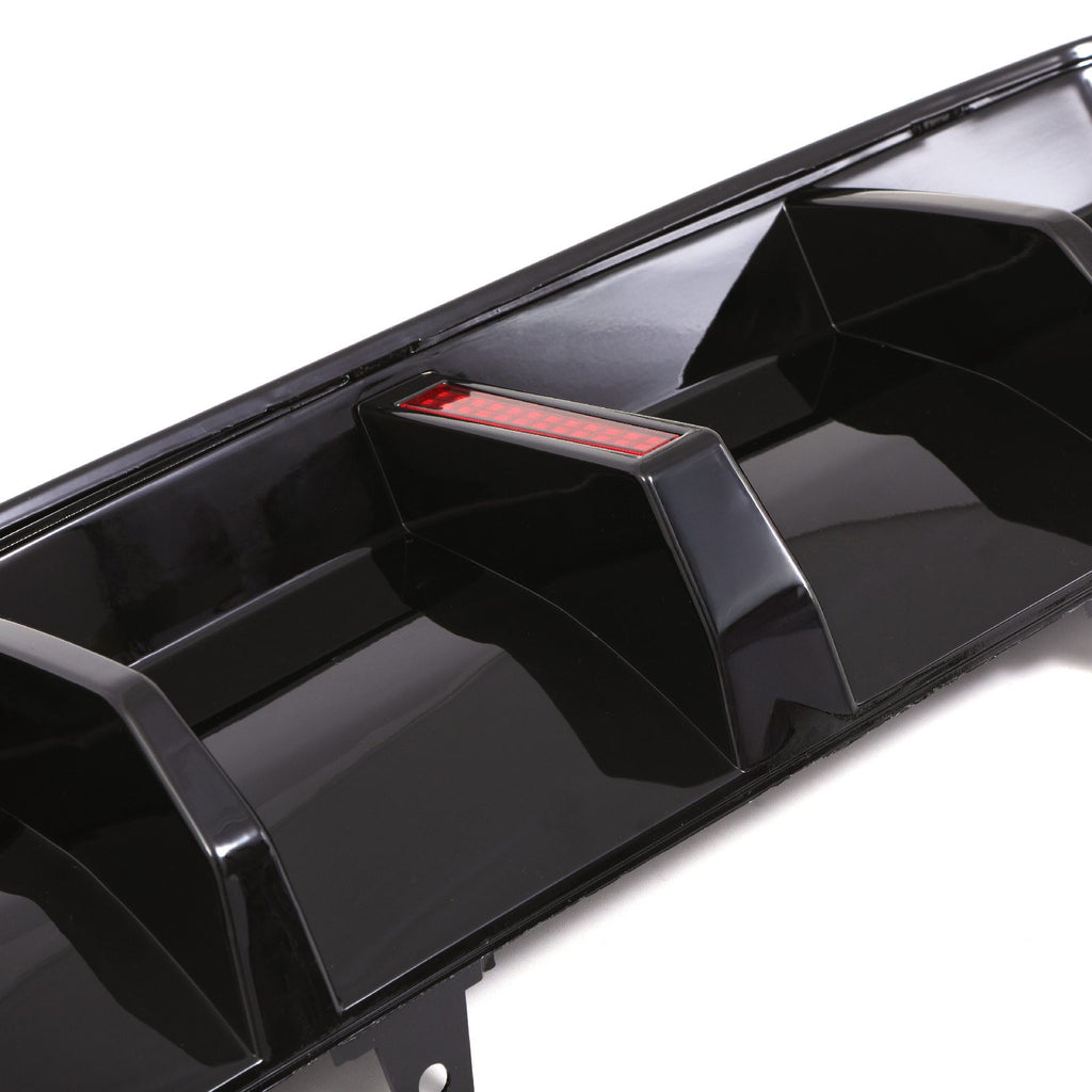 Diffusore Posteriore Quattro Uscite con Luce LED Nero Lucido BMW Serie 3 G20 LCI 2022+ - foto 5