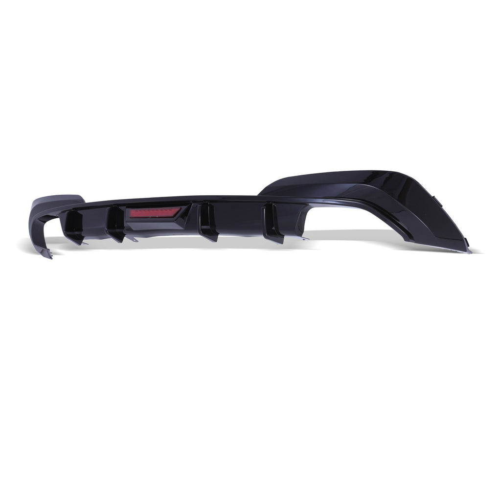 Diffusore Posteriore Quattro Uscite con Luce LED Nero Lucido BMW Serie 3 G20 Pre LCI 19-22 - foto 9