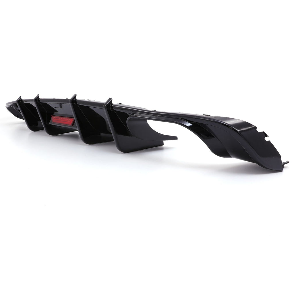 Diffusore Posteriore Nero Lucido Audi A4 S-Line S4 B9 17-19 - foto 4