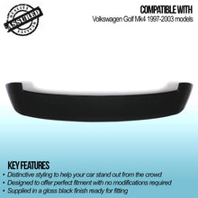 Spoiler Posteriore Nero Lucido Volkswagen Golf Mk4 97-03 - foto 3