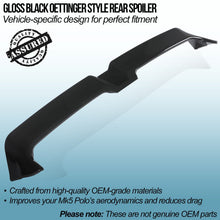 Spoiler Posteriore Stile Oettinger Nero Lucido Volkswagen Polo MK5 2011-2018 - foto 2
