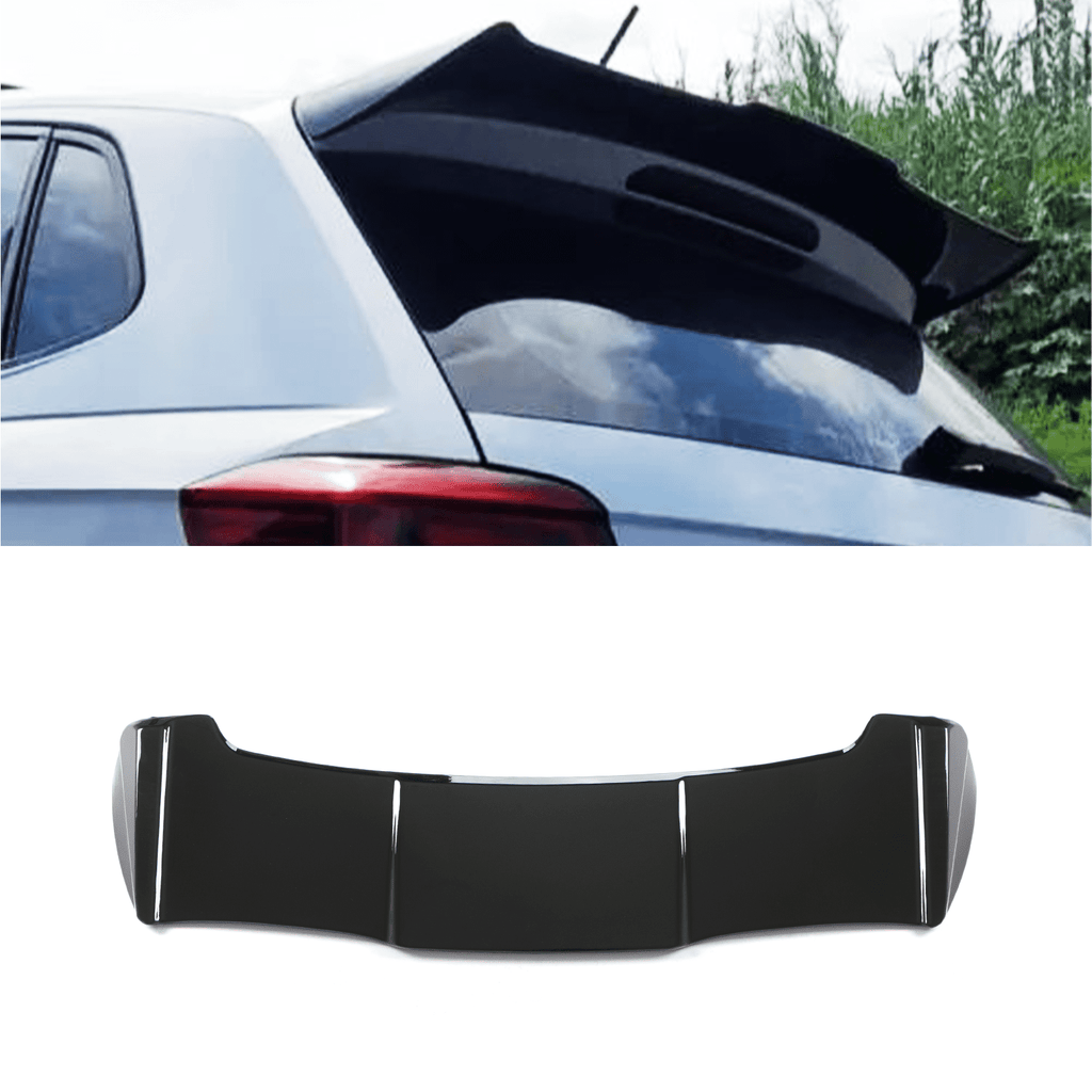 Spoiler Posteriore Stile Batman Nero Lucido Volkswagen Polo MK6 dal 2018 - foto 3