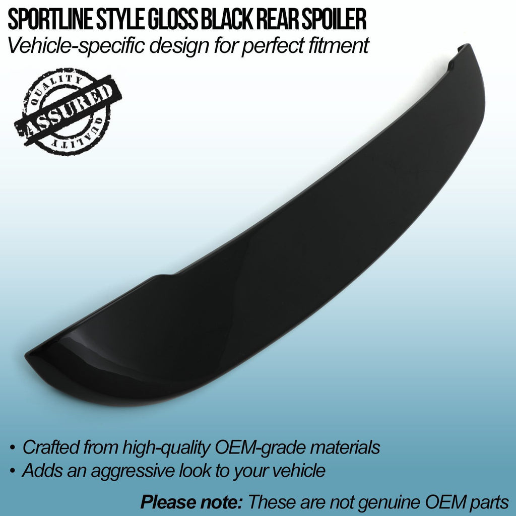 Spoiler Posteriore Stile Sportline Nero Lucido Volkswagen Transporter T6 16-21 - foto 2