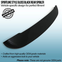 Spoiler Posteriore Stile Sportline Nero Lucido Volkswagen Transporter T6 16-21 - foto 2