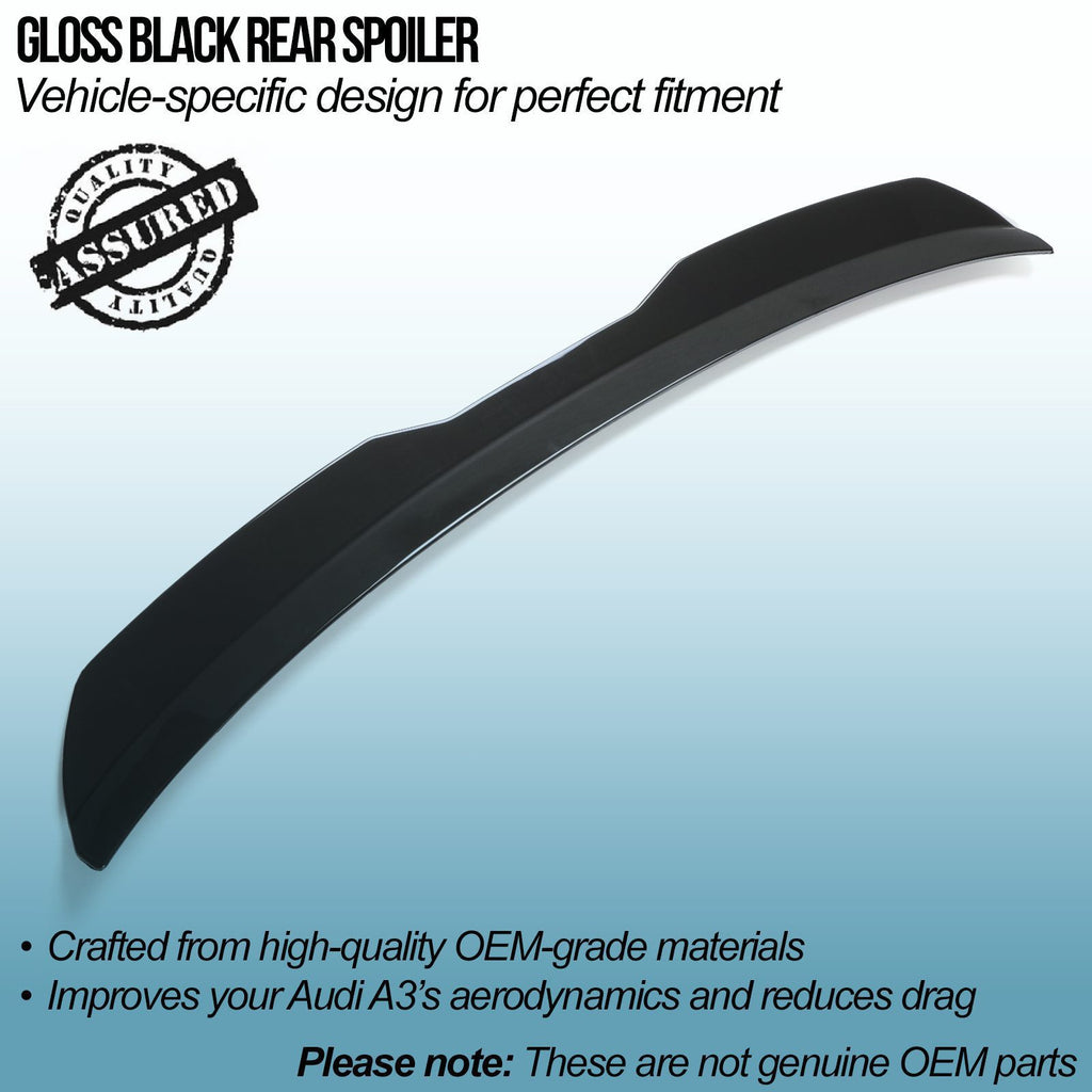 Spoiler Wing Posteriore Nero Lucido Audi A3 8P 08-13 - foto 2