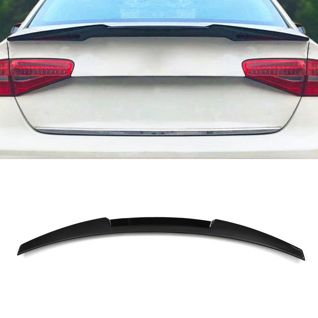 Spoiler Lip Posteriore Stile M4 Nero Lucido Audi A4 B8 13-16