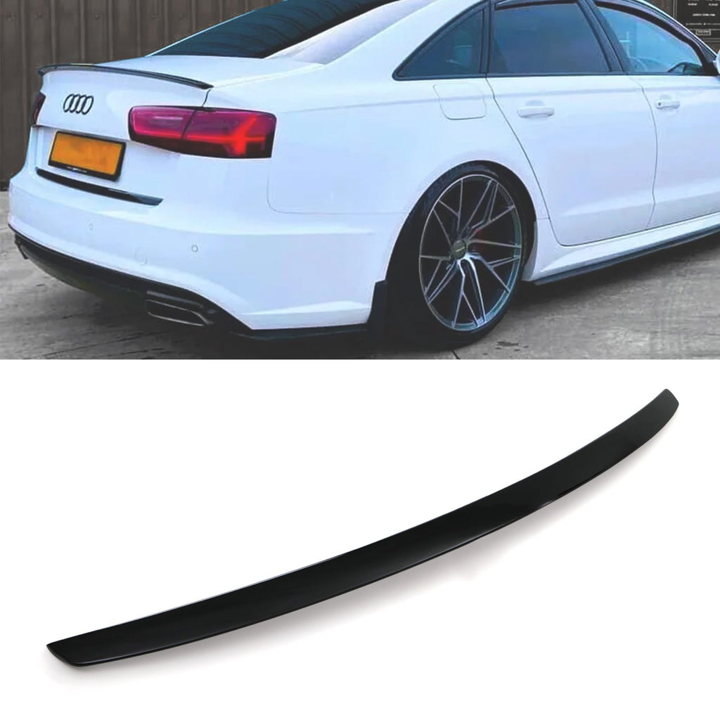 Spoiler Lip Baule Posteriore Nero Lucido Audi A6 C7 12-17
