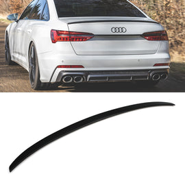 Spoiler Lip Baule Posteriore Nero Lucido Audi A6 C8 dal 2019