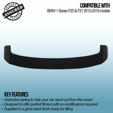 Spoiler Lip Posteriore Nero Lucido BMW Serie 1 F20 12-19 - foto 3
