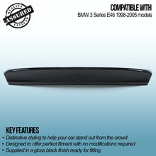 Spoiler Posteriore Stile CSL Nero Lucido BMW Serie 3 E46 98-05 - foto 3