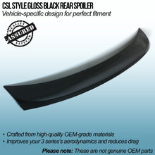 Spoiler Posteriore Stile CSL Nero Lucido BMW Serie 3 E46 98-05 - foto 2