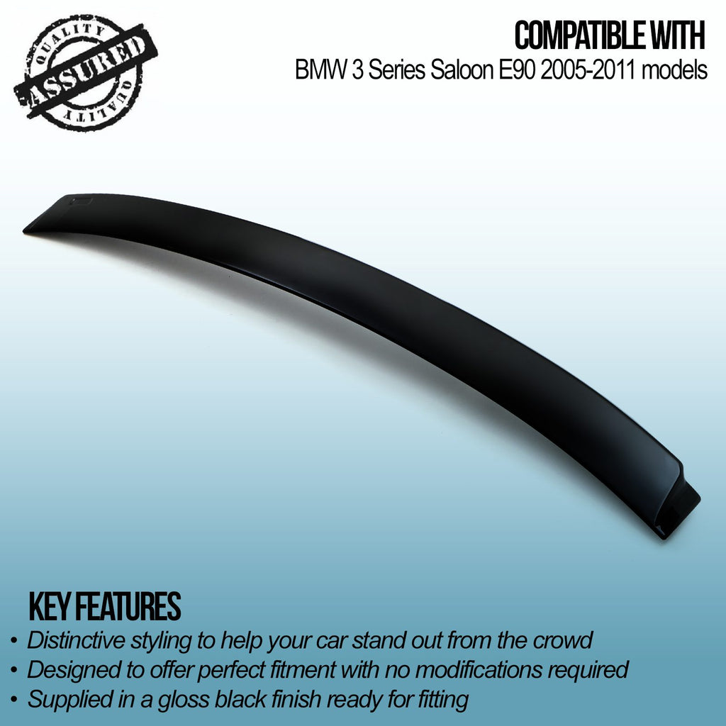 Spoiler da Tetto Nero Lucido BMW Serie 3 E90 05-11 - foto 3