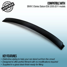 Spoiler da Tetto Nero Lucido BMW Serie 3 E90 05-11 - foto 3