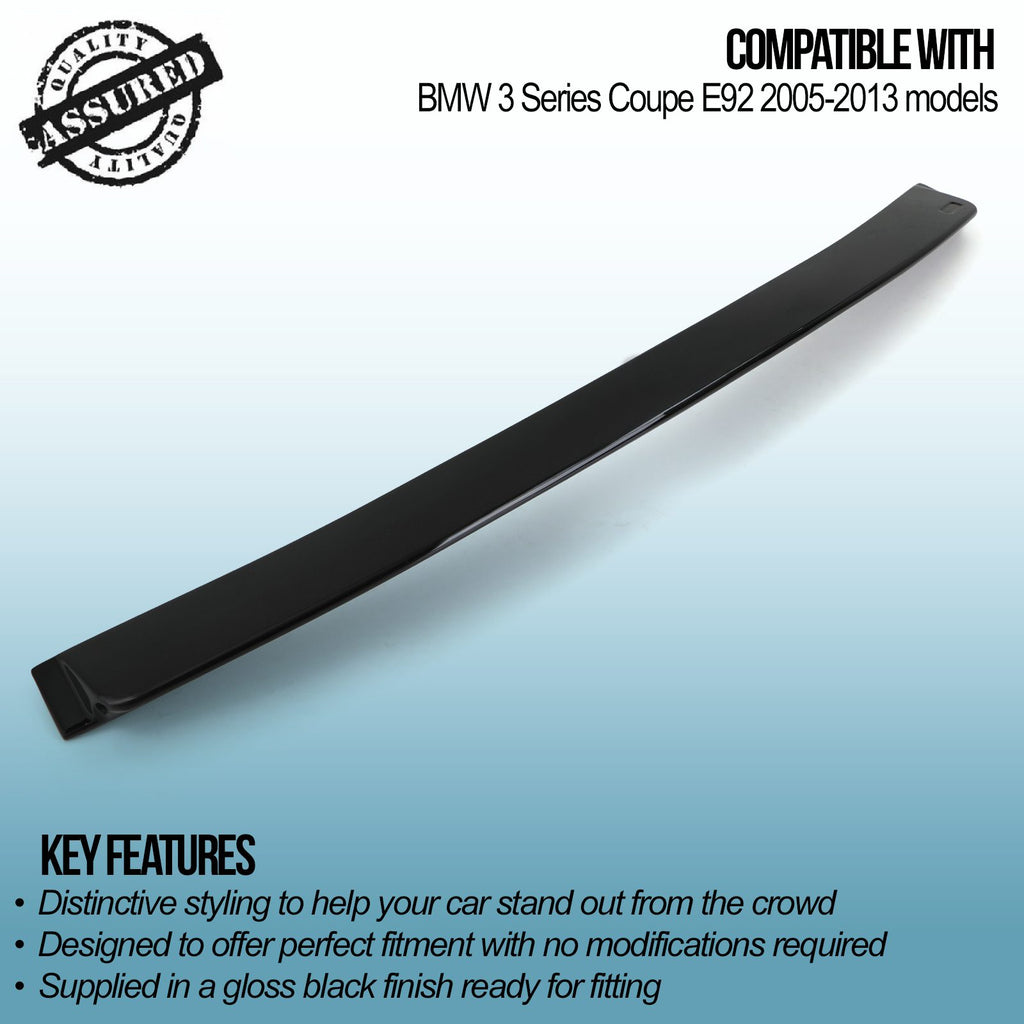 Spoiler da Tetto Nero Lucido BMW Serie 3 E92 Coupe 05-13 - foto 3