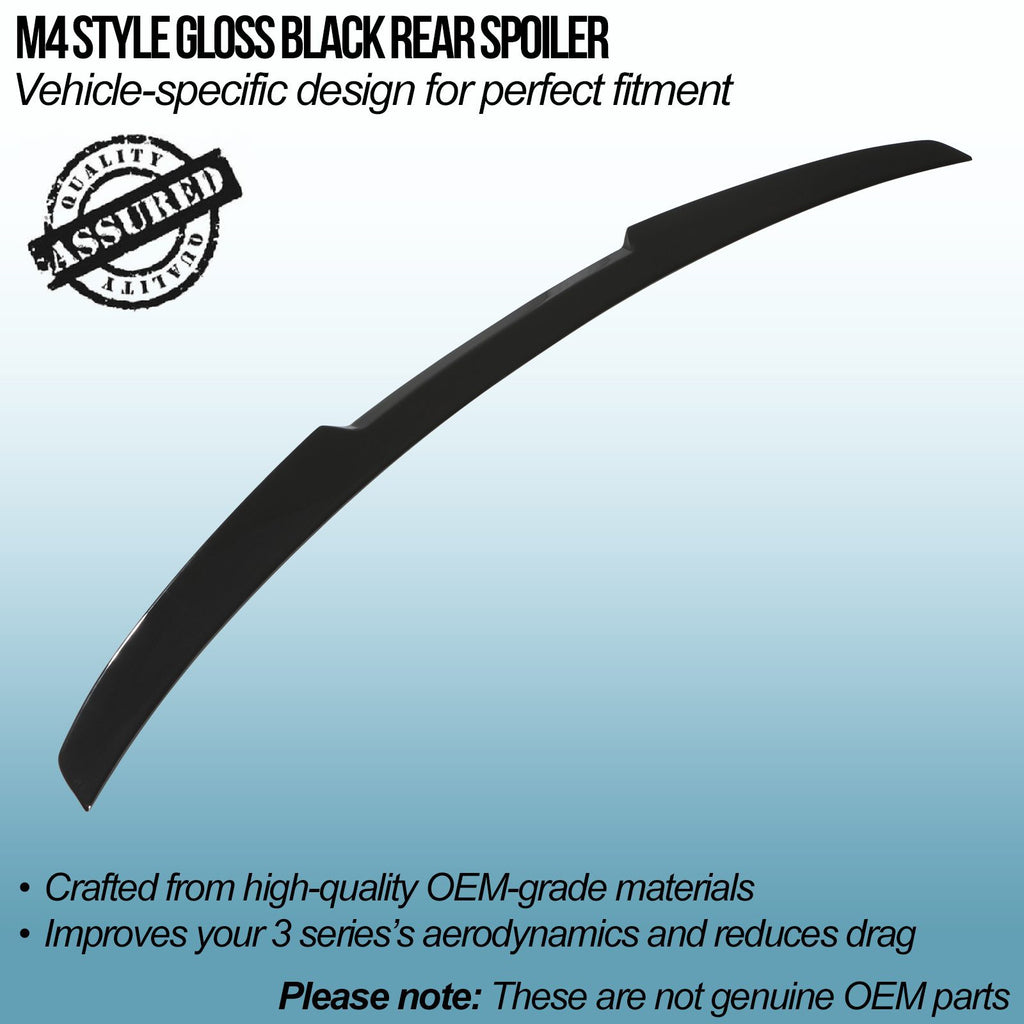 Spoiler Posteriore Stile M4 Nero Lucido BMW Serie 3 E92 Coupe 05-13 - foto 2