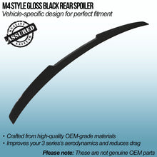 Spoiler Posteriore Stile M4 Nero Lucido BMW Serie 3 E92 Coupe 05-13 - foto 2