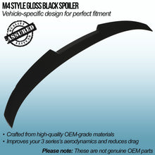 Spoiler Stile M4 Nero Lucido BMW Serie 3 F30 12-19 - foto 2