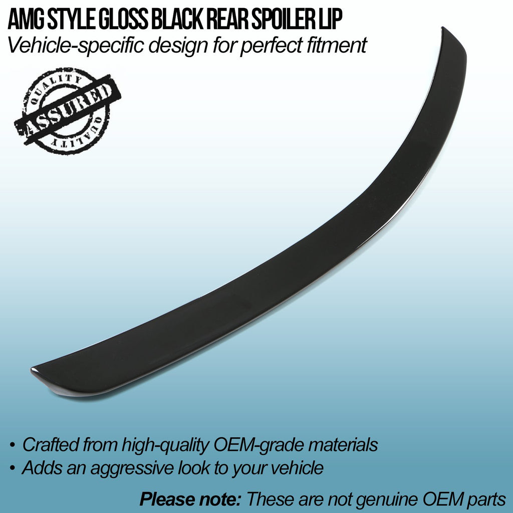 Spoiler Lip Posteriore Stile AMG Nero Lucido Mercedes-Benz Classe C W204 07-14 - foto 2