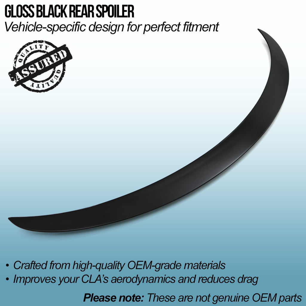 Spoiler Posteriore Nero Lucido Mercedes CLA C117 13-18 - foto 2