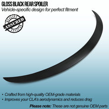 Spoiler Posteriore Nero Lucido Mercedes CLA C117 13-18 - foto 2