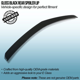 Spoiler Posteriore Lip Nero Lucido Mercedes Classe E W212 09-16 - foto 2