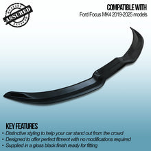 Spoiler Posteriore Stile ST Nero Lucido Ford Focus ST ST-Line MK4 2019-2025 - foto 3
