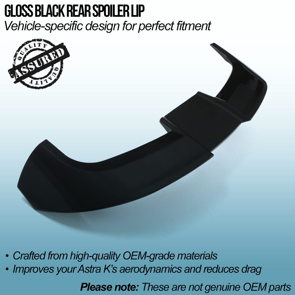 Spoiler Posteriore Lip Nero Lucido Opel Astra K 16-21 - foto 2