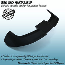 Spoiler Posteriore Lip Nero Lucido Opel Astra K 16-21 - foto 2