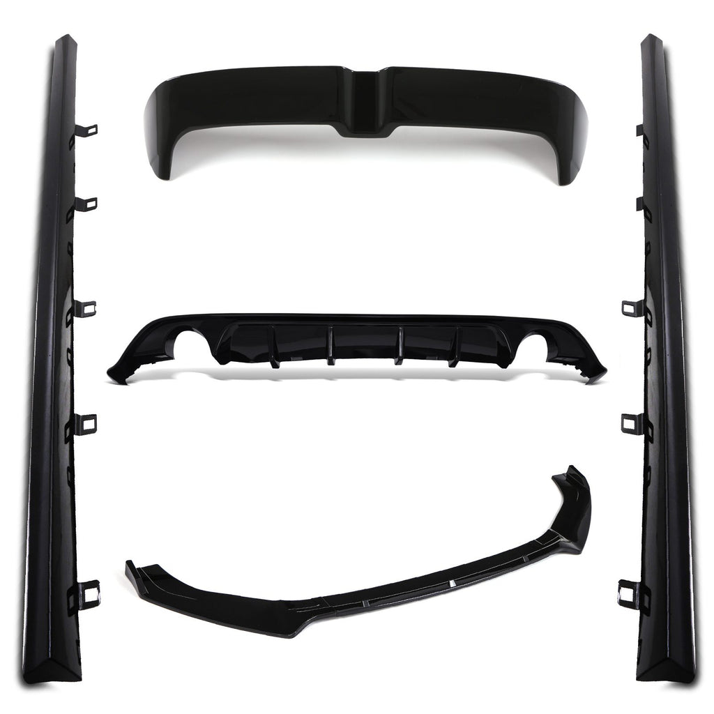 Body Kit Aerodinamico Stile Oettinger Nero Lucido VW Golf MK7.5 GTI 16-20 - foto 9