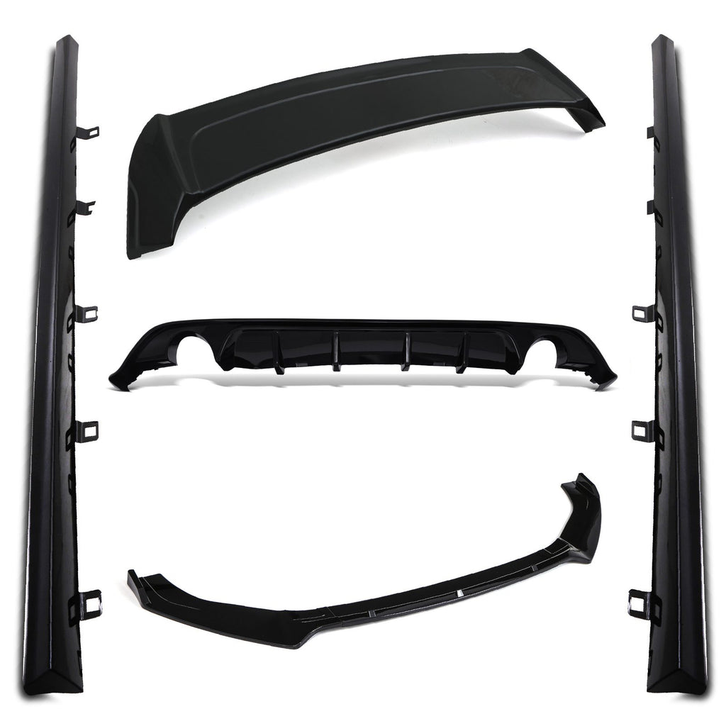 Body Kit Aerodinamico Stile Osir Nero Lucido VW Golf MK7.5 GTI 16-20 - foto 2