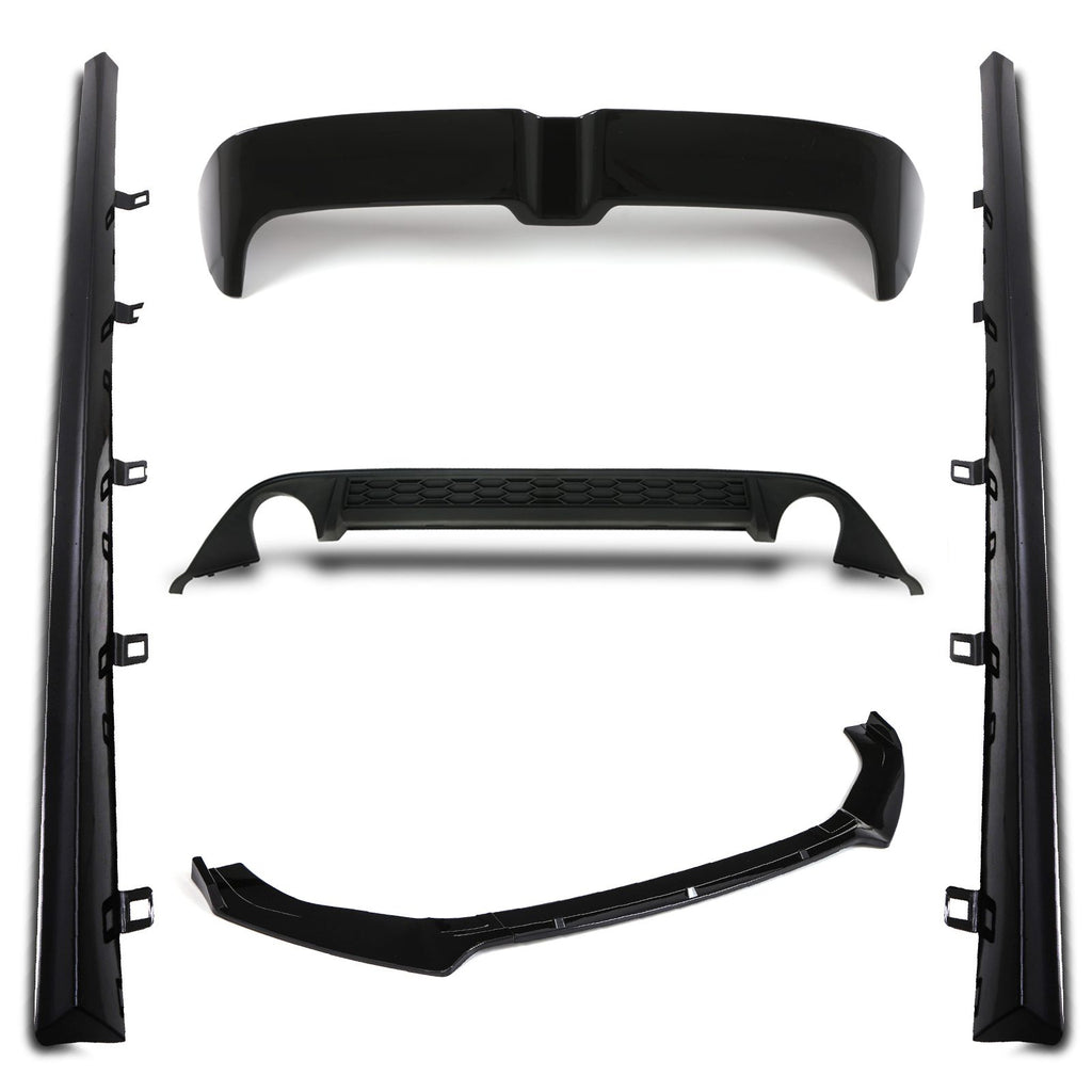 Body Kit Aerodinamico Stile Oettinger Nero Lucido VW Golf MK7 GTI 12-16 - foto 2