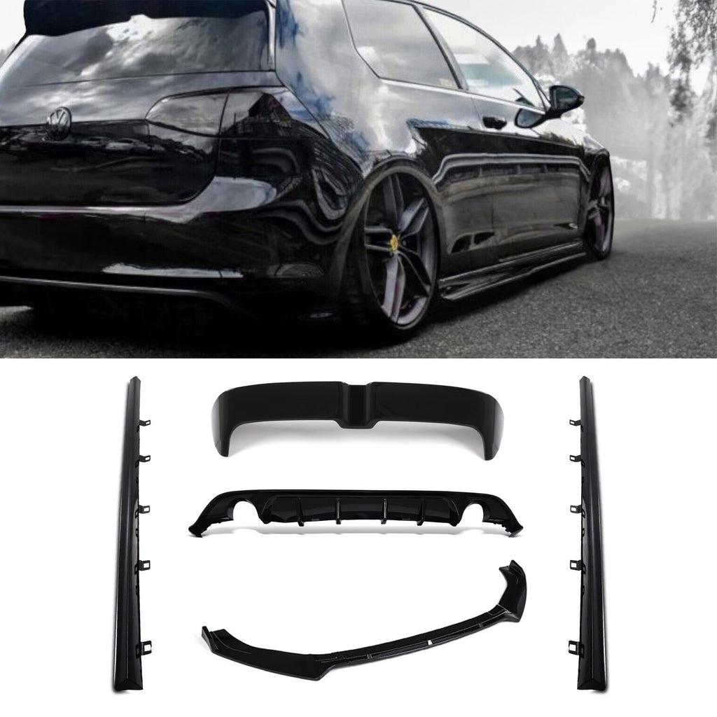 Body Kit Aerodinamico Stile Oettinger Nero Lucido VW Golf MK7.5 GTI 16-20