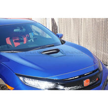 Carica l'immagine nel visualizzatore di Gallery, CarbonWorks Prese d'aria cofano Raise Style in carbonio per Honda Civic Type R FK8/FK7 2017-2023 - foto 3