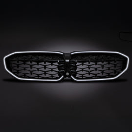Griglia Anteriore a LED Stile Diamante Nero Lucido BMW Serie 3 G20 19-22 - foto 2