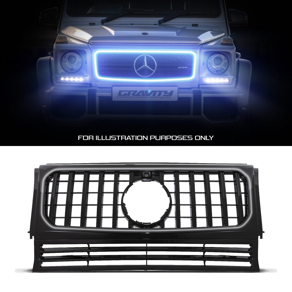 Griglia LED Nero Lucido Mercedes Classe G W463 90-18