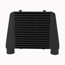 Load image into Gallery viewer, Intercooler Maggiorato Universale FMIC.EU 280x280x76mm Uscita Superiore Nero in Alluminio