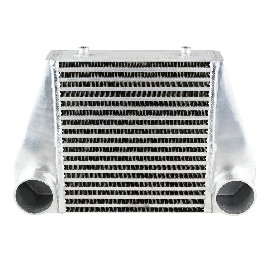Intercooler universale FMIC.EU 280x300x76mm uscita posteriore in alluminio - dettaglio