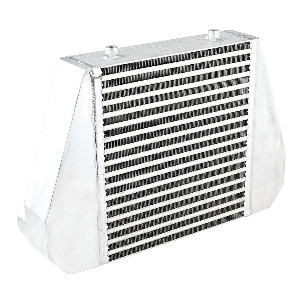 Intercooler universale FMIC.EU 280x300x76mm uscita posteriore in alluminio - dettaglio