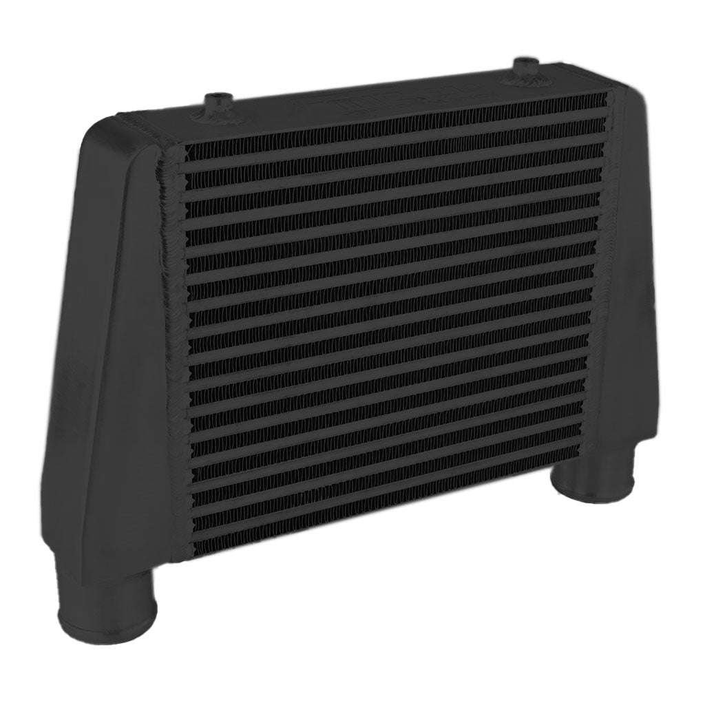 Intercooler Maggiorato Universale FMIC.EU 330x280x76mm Uscita Superiore Nero in Alluminio