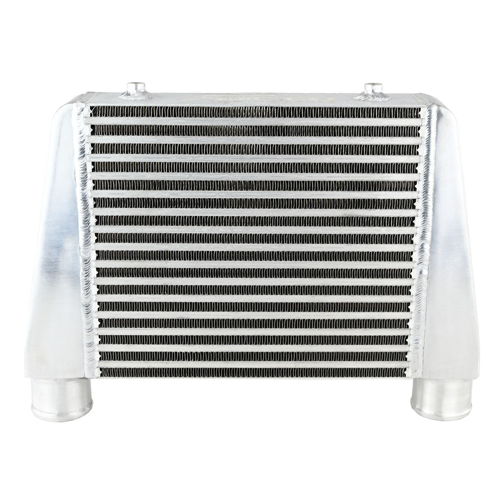 Intercooler universale FMIC.EU 330x280x76mm uscita superiore in alluminio