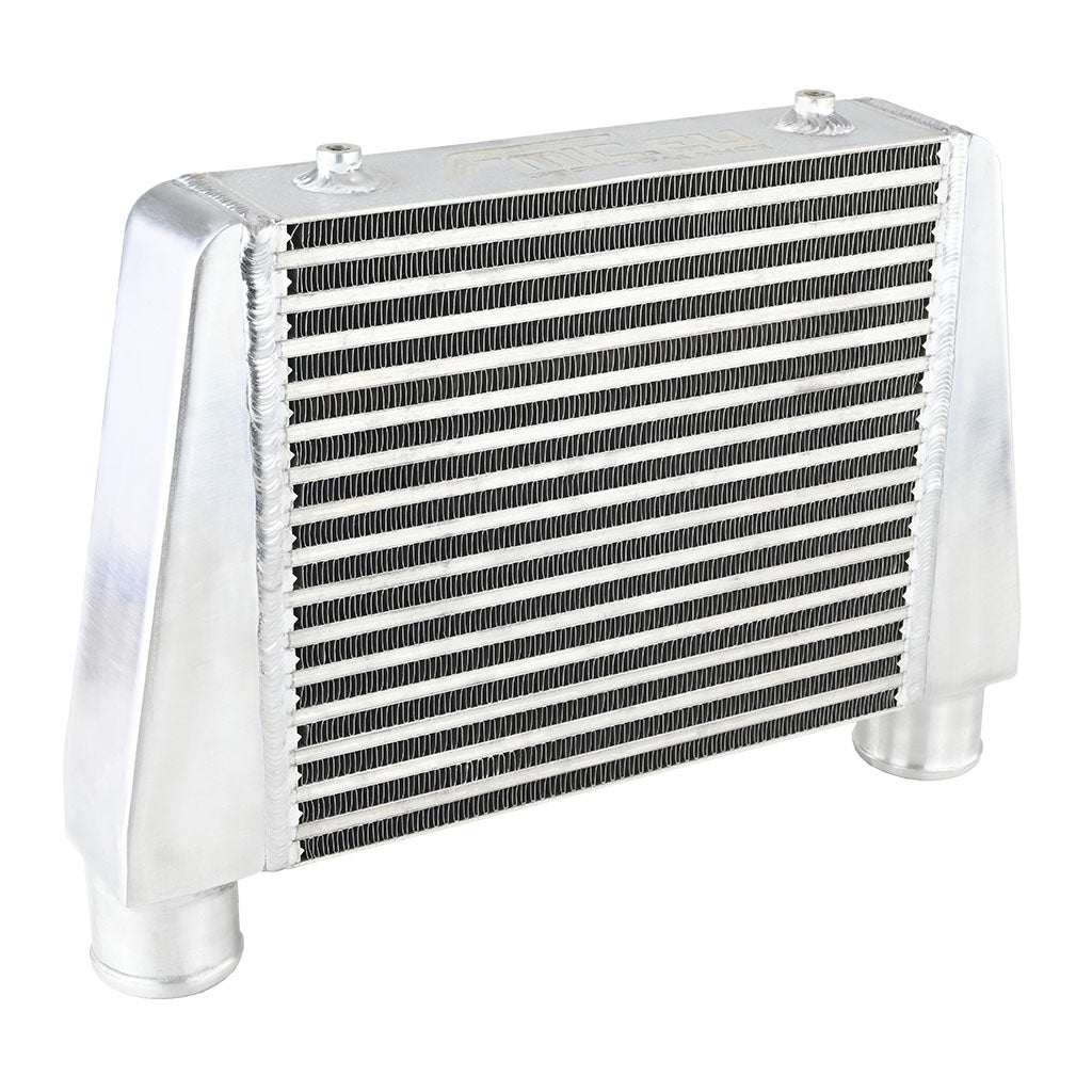 Intercooler universale FMIC.EU 330x280x76mm uscita superiore in alluminio - dettaglio