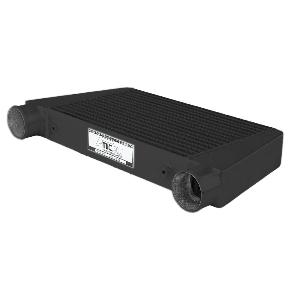 Intercooler Maggiorato Universale FMIC.EU 450x280x76mm Uscita Superiore Nero in Alluminio