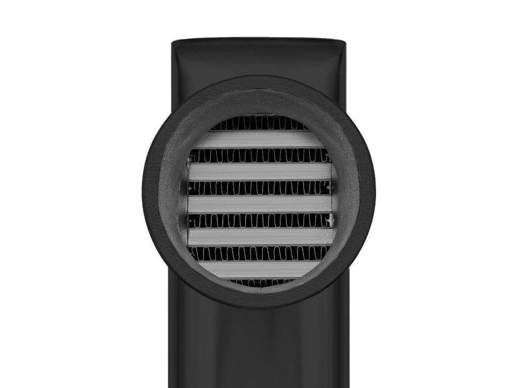 Intercooler Maggiorato Universale FMIC.EU 450x280x76mm Uscita Superiore Nero in Alluminio