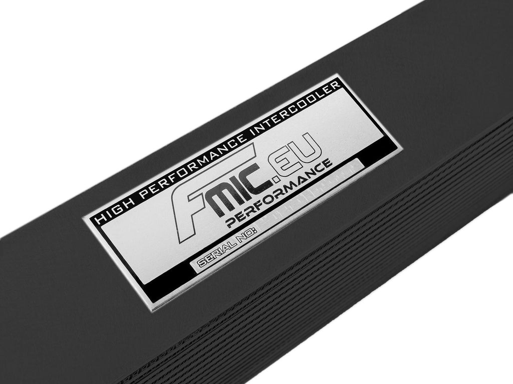 Intercooler Maggiorato Universale FMIC.EU 450x280x76mm Uscita Superiore Nero in Alluminio