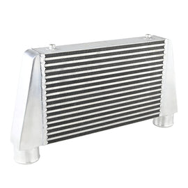 Intercooler maggiorato universale FMIC.EU 450x280x76mm uscita superiore in alluminio