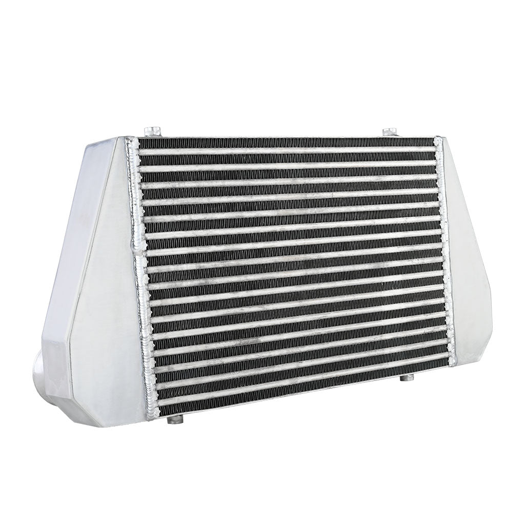 Intercooler universale FMIC.EU 450x300x76mm uscita posteriore in alluminio - dettaglio