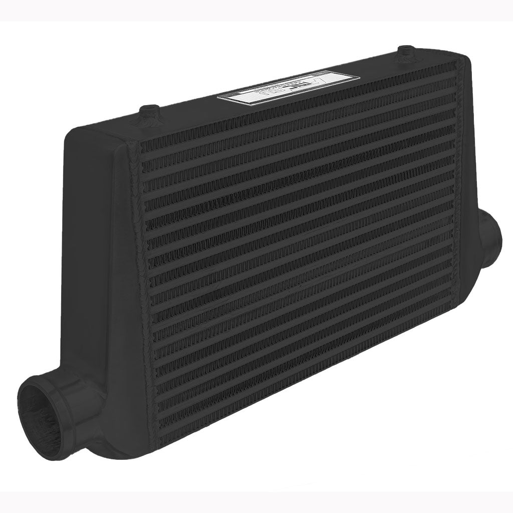Intercooler maggiorato universale FMIC.EU 450x300x76mm Nero - dettaglio verniciatura