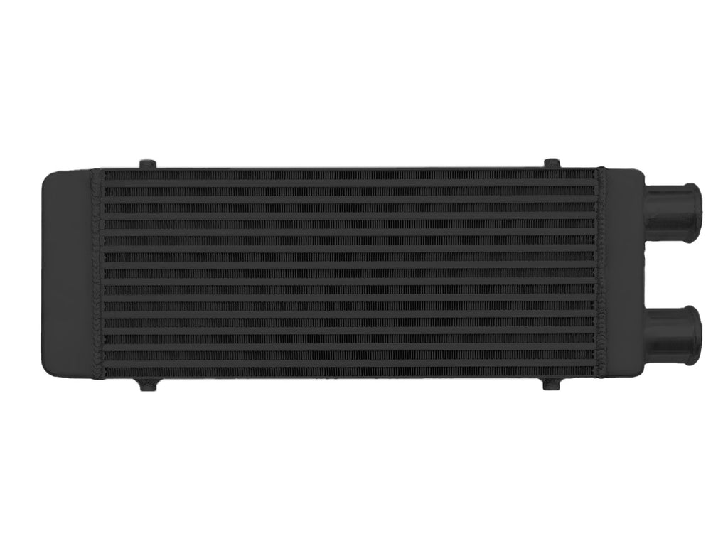 Intercooler Maggiorato Universale FMIC.EU 550x230x65mm Uscita Laterale Nero in Alluminio