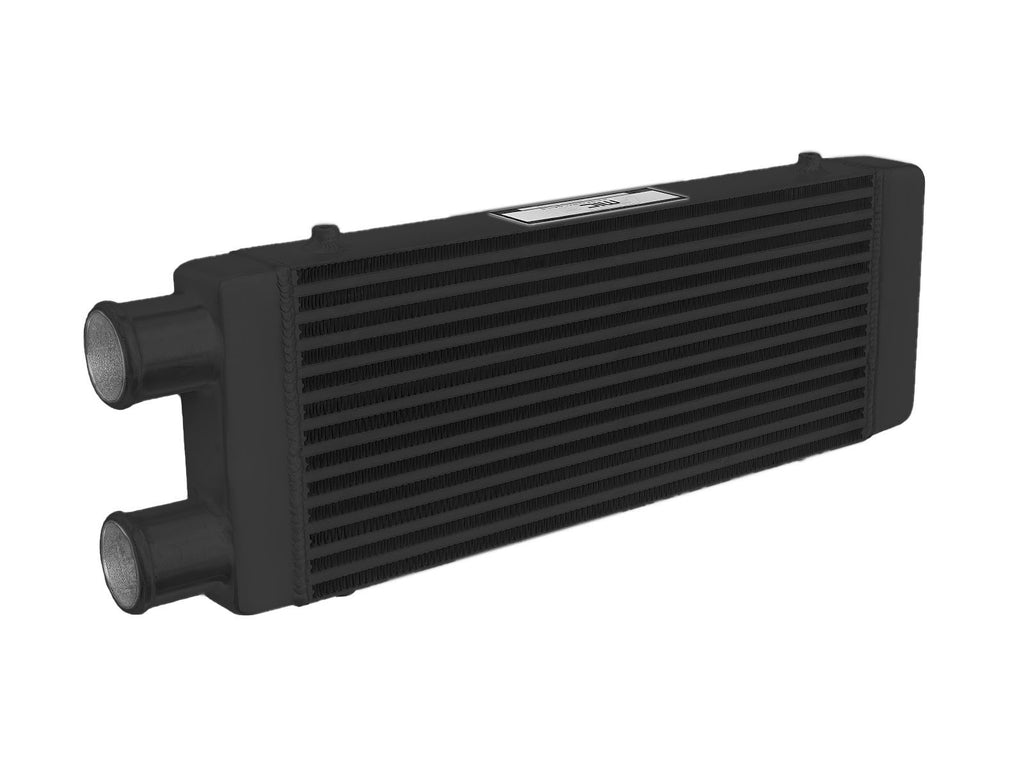 Intercooler Maggiorato Universale FMIC.EU 550x230x65mm Uscita Laterale Nero in Alluminio